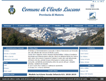 Tablet Screenshot of comune.olivetolucano.mt.it